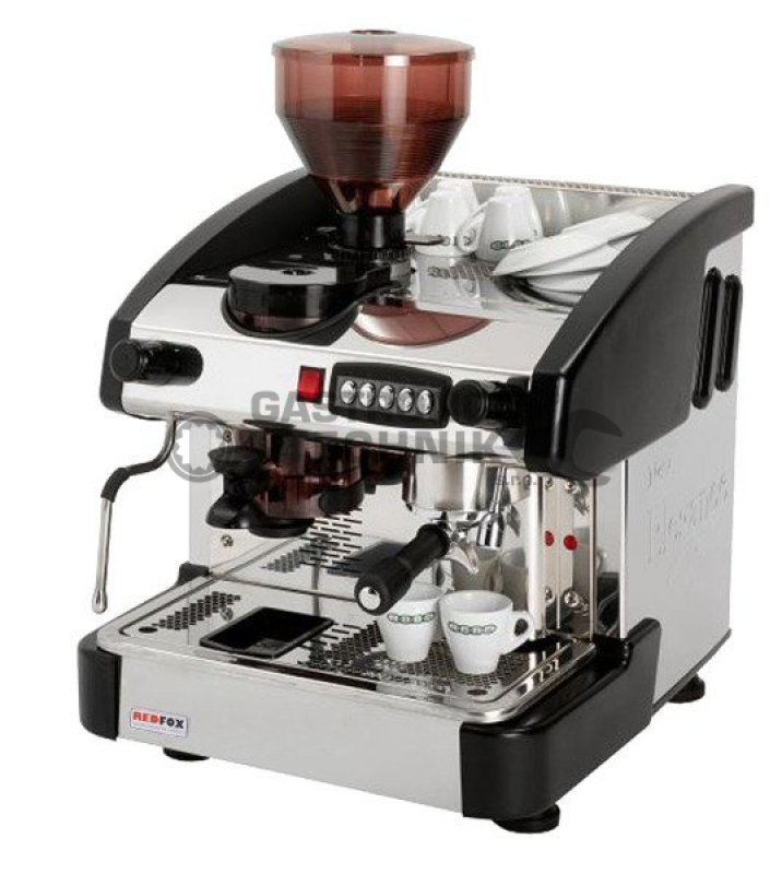Kávovar jednopákový s mlýnkem - černý  EMC 1P/B/M