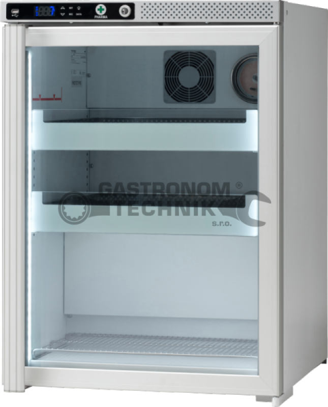 Podpultová  prosklená chladicí skříň - skladování léků AKG 157